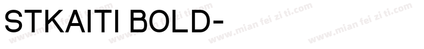 STKAITI BOLD字体转换
